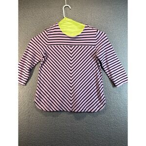 Croft & Barrow Shirt Womens Size L  Striped Pullover Top  Graceful
